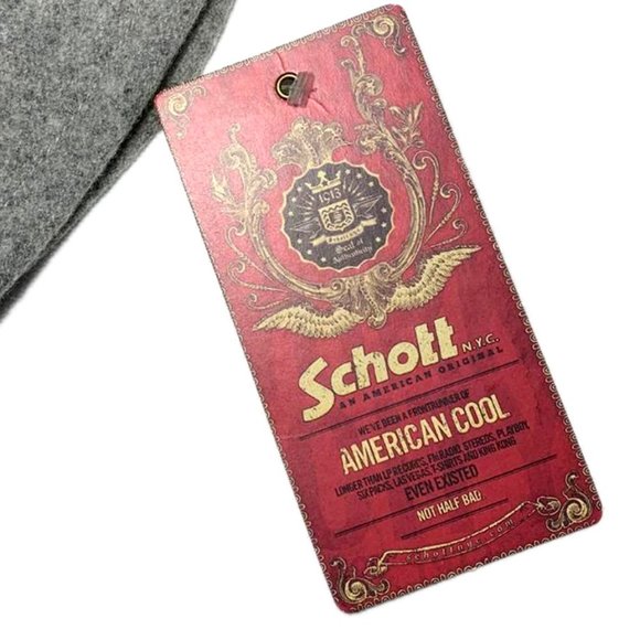 SCHOTT NYC Double Breasted Wool Hooded Peacoat Cape - Picture 12 of 13